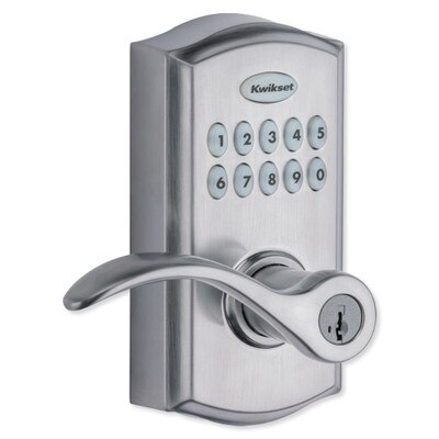 Kwikset SmartCode 955 Reversible Electronic Lever, Satin Chrome